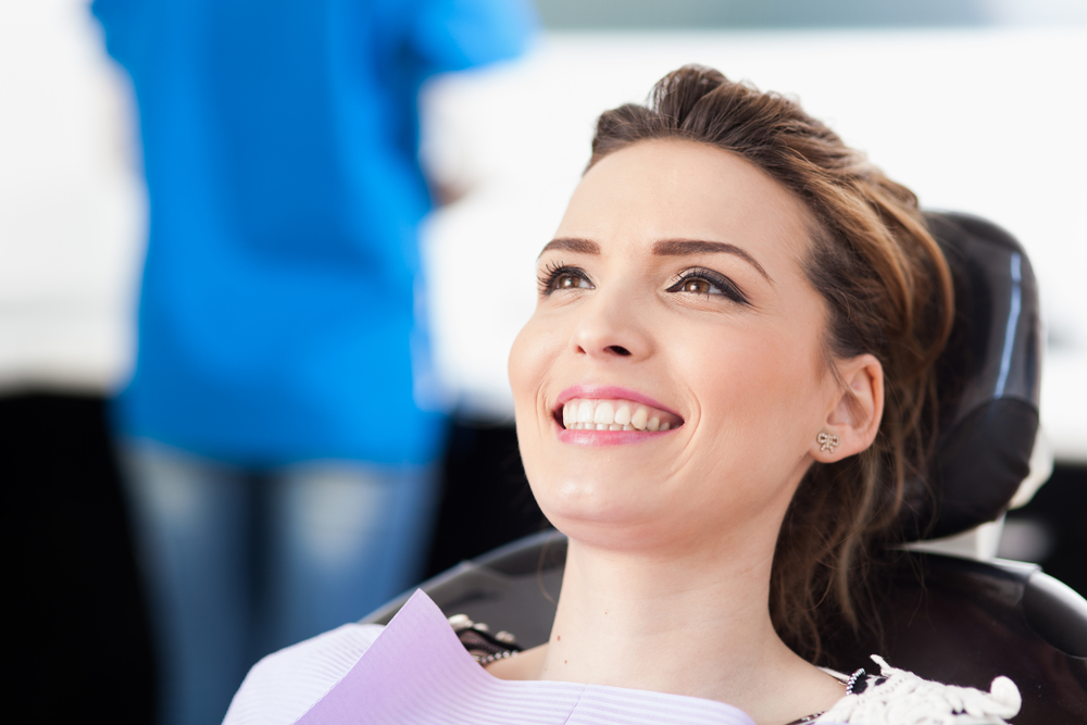 Closeup,Of,A,Woman,Patient,At,The,Dentist,Waiting,To